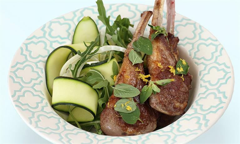 Oregano lamb with zucchini and fennel salad | CSIRO Total Wellbeing Diet