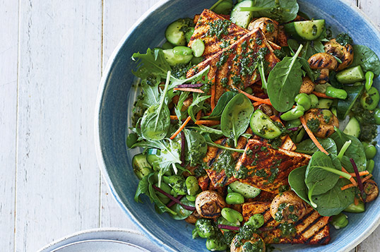 Paprika tofu and chimichurri vegetables | CSIRO Total Wellbeing Diet