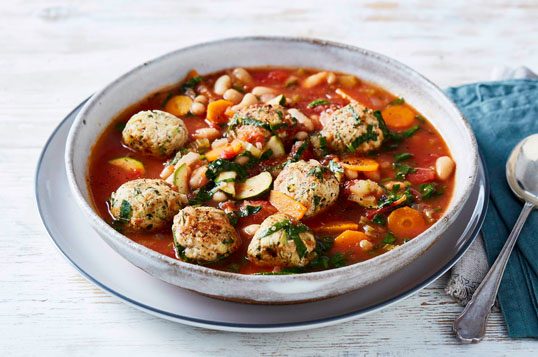 Italian-style chicken meatball soup | Mayo Clinic Diet
