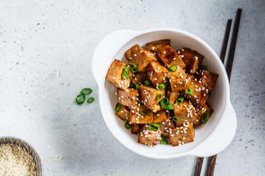 Satay tofu & mushroom stirfry | CSIRO Total Wellbeing Diet