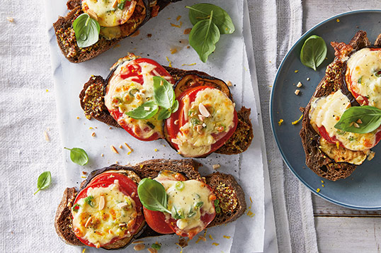 Eggplant parmigiana toast | CSIRO Total Wellbeing Diet